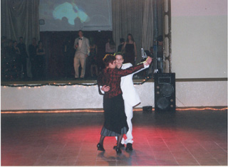 Frau Stegmann und einer ihrer Sch&uuml;ler